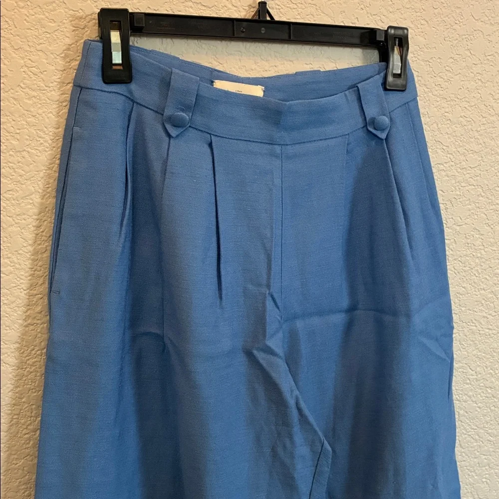 Sezane Blue Wide-Leg Trousers - Picture 2 of 7